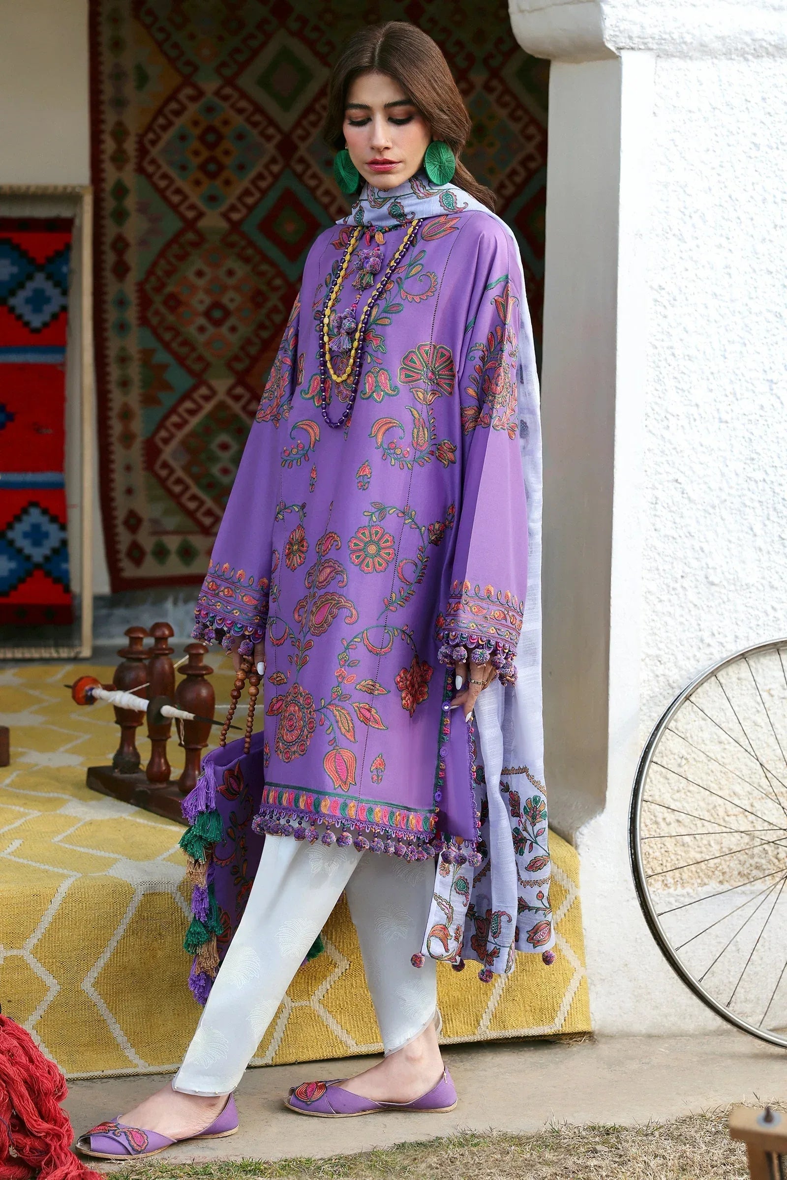 Zaha | Lawn 25 | ZARIAH (ZL25-09 A) - Rang-e-Khaas