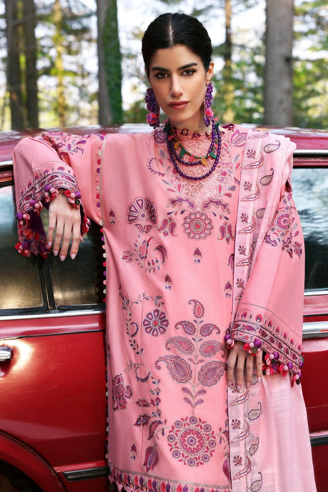 Zaha | Lawn 25 | ZARIAH (ZL25-09 B) - Rang-e-Khaas