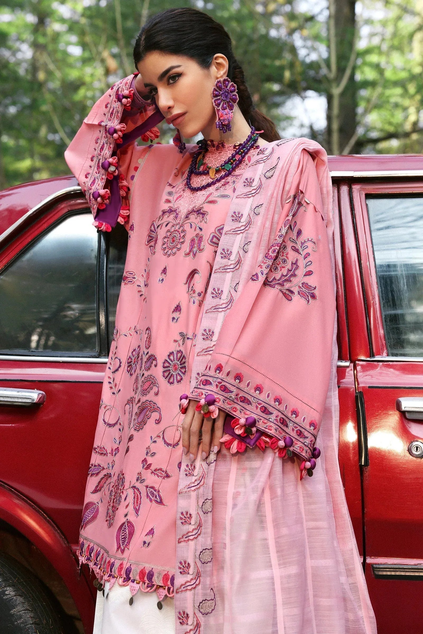 Zaha | Lawn 25 | ZARIAH (ZL25-09 B) - Rang-e-Khaas