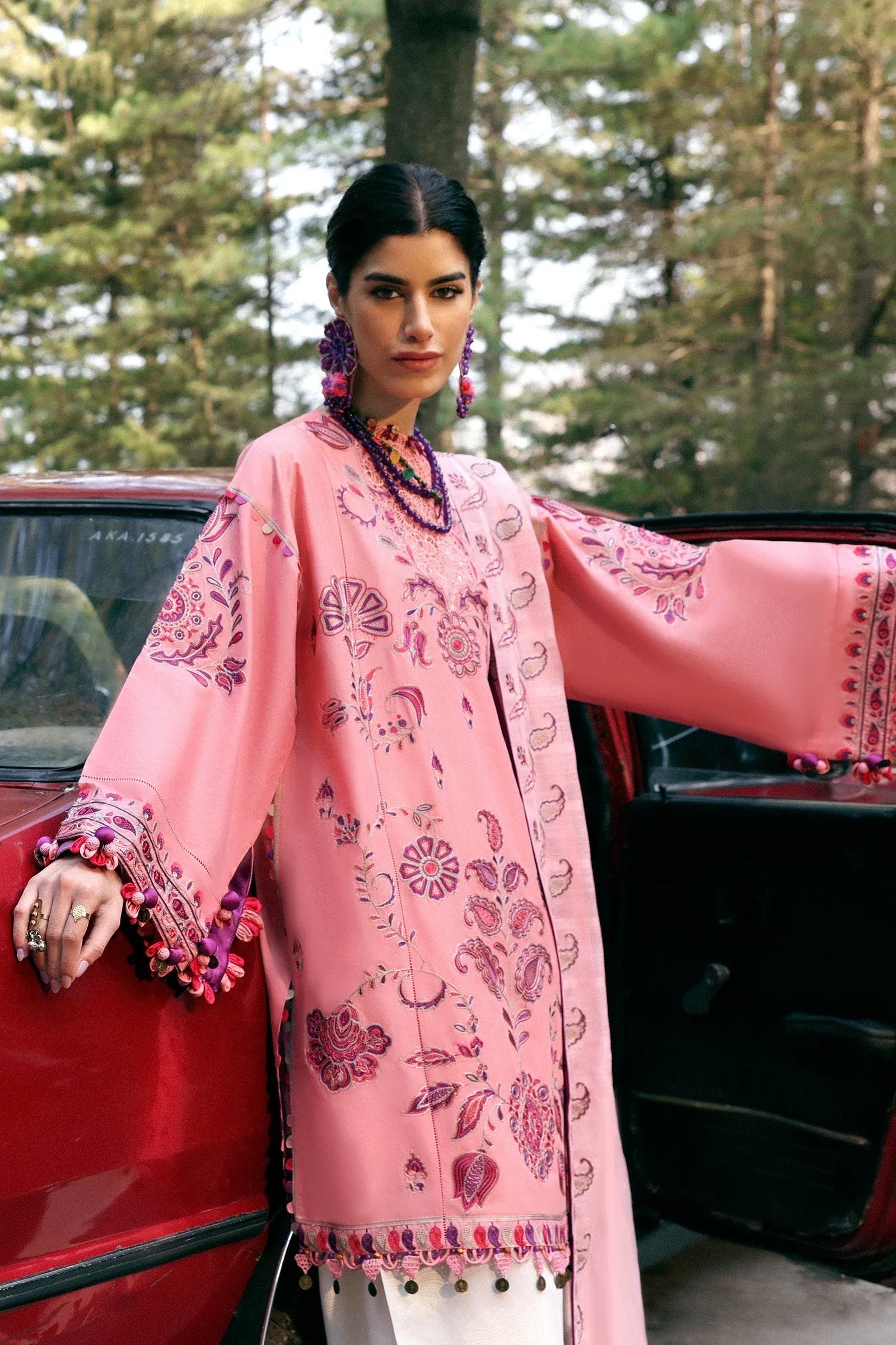Zaha | Lawn 25 | ZARIAH (ZL25-09 B) - Rang-e-Khaas