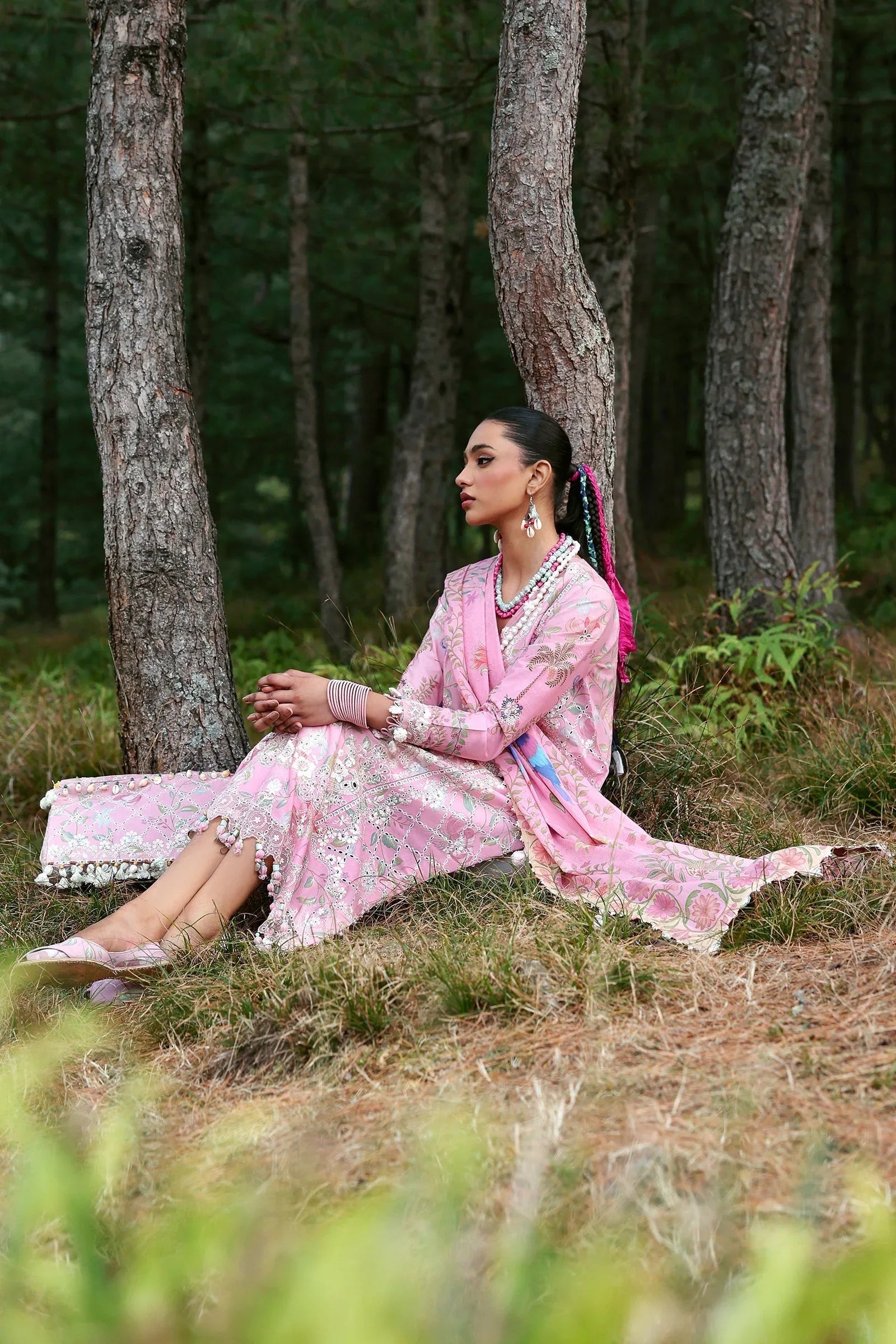 Zaha | Lawn 25 | ZAYANA (ZL25-01 A) - Rang-e-Khaas