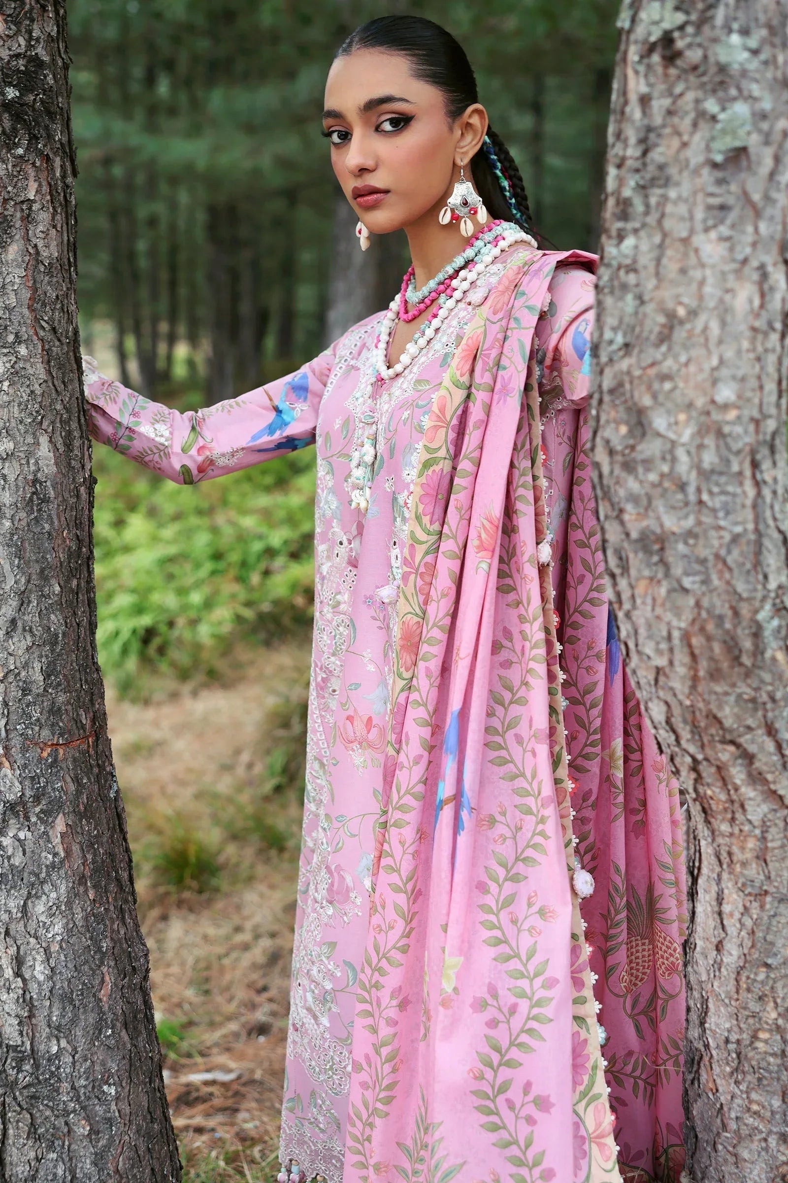 Zaha | Lawn 25 | ZAYANA (ZL25-01 A) - Rang-e-Khaas