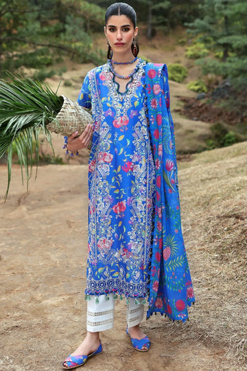 Zaha | Lawn 25 | ZAYANA (ZL25-01 B) - Rang-e-Khaas