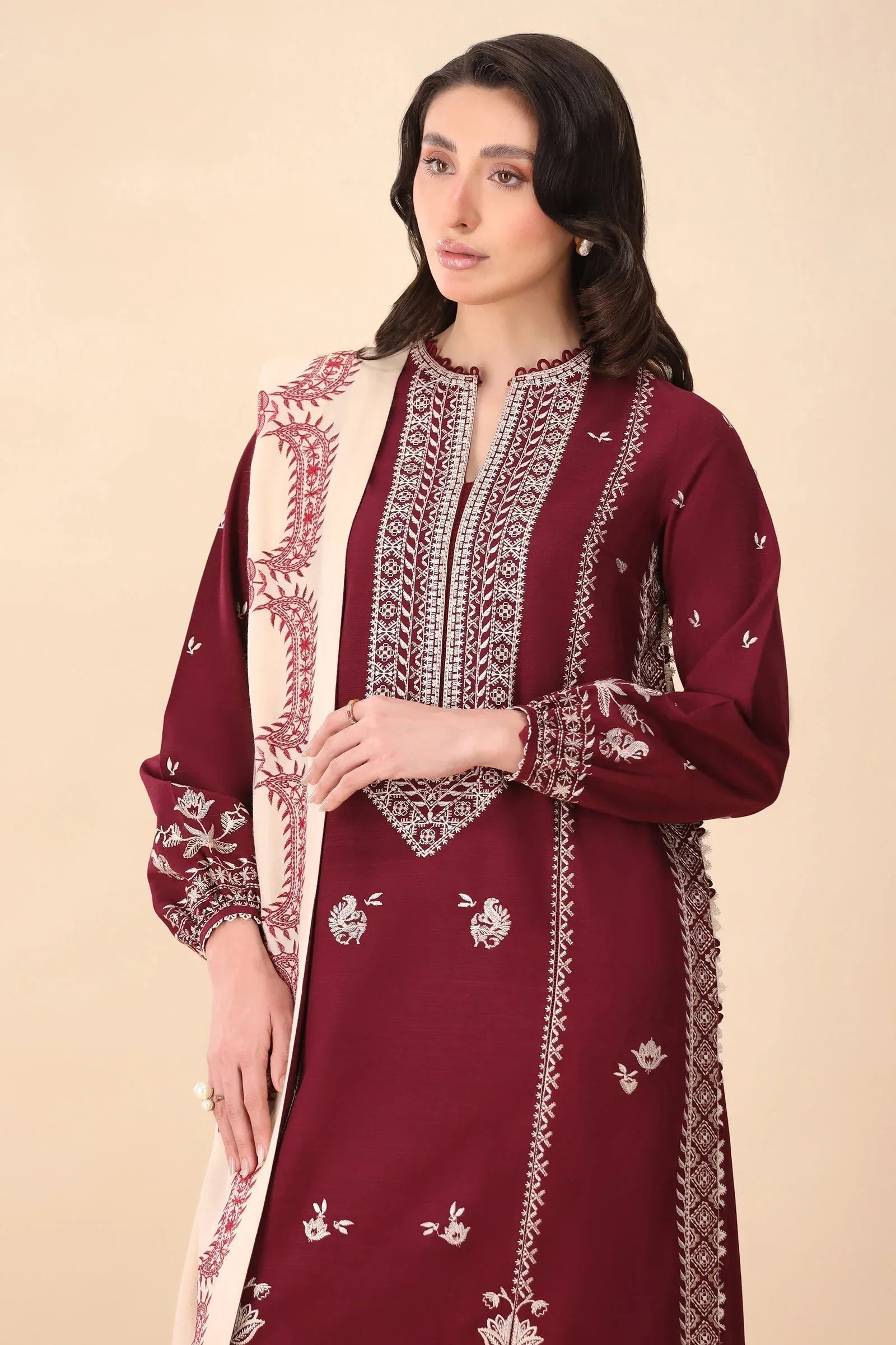 Zaha | Staples | SCARLET (ZRW-21322) - Rang-e-Khaas