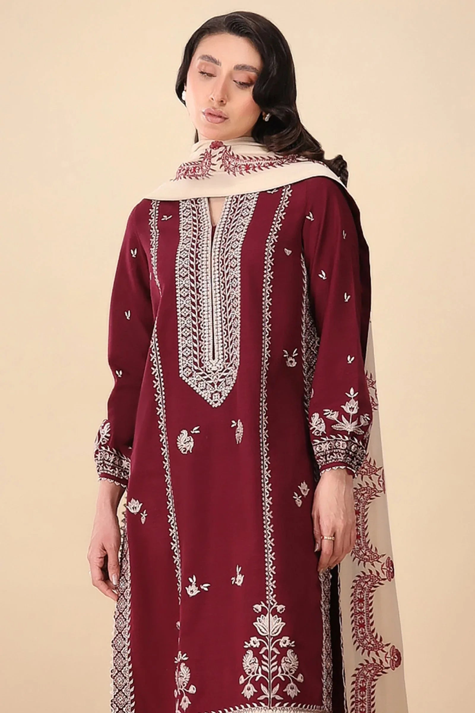 Zaha | Staples | SCARLET (ZRW-21322) - Rang-e-Khaas
