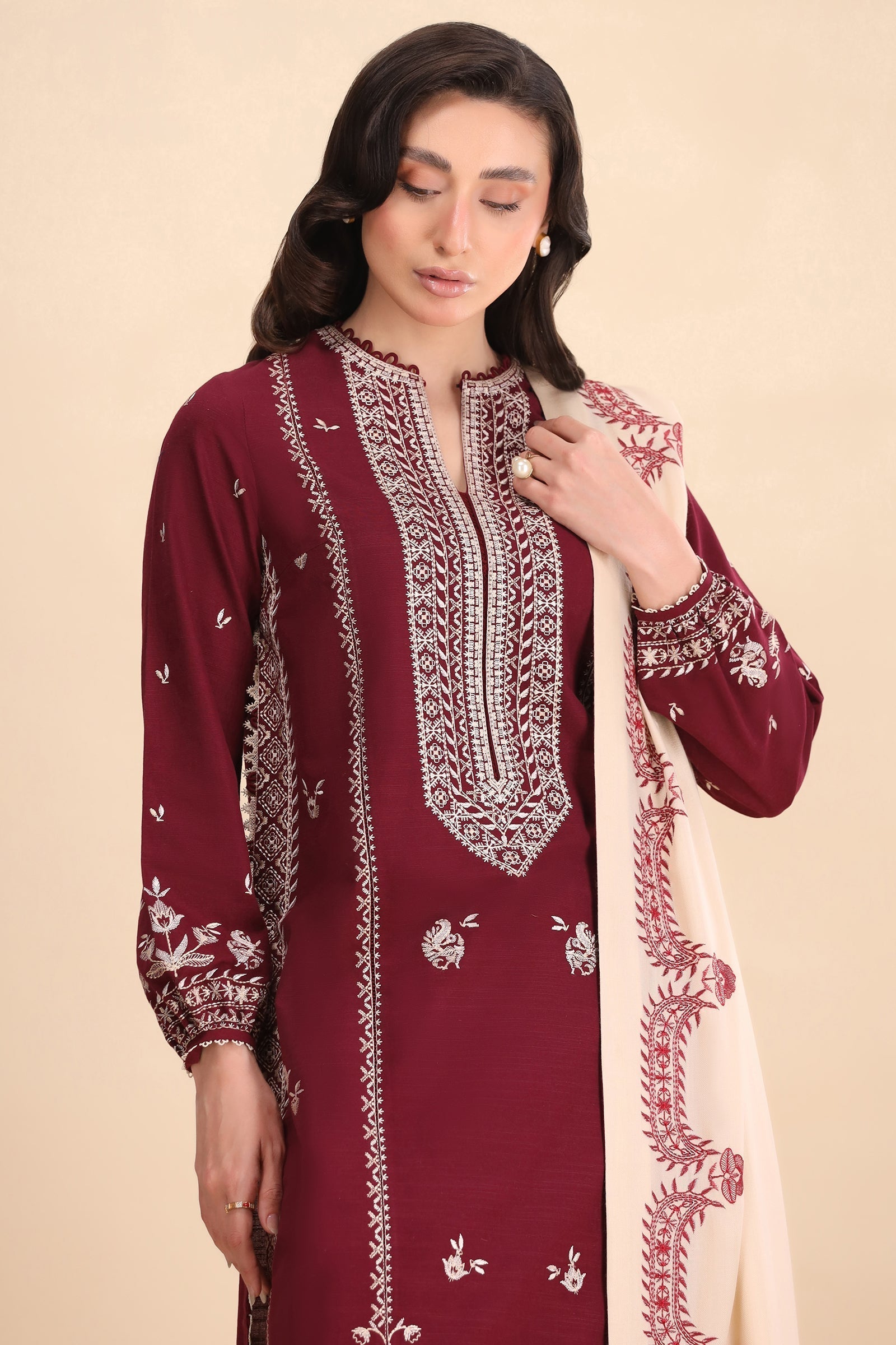 Zaha | Staples | SCARLET (ZRW-21322) - Rang-e-Khaas