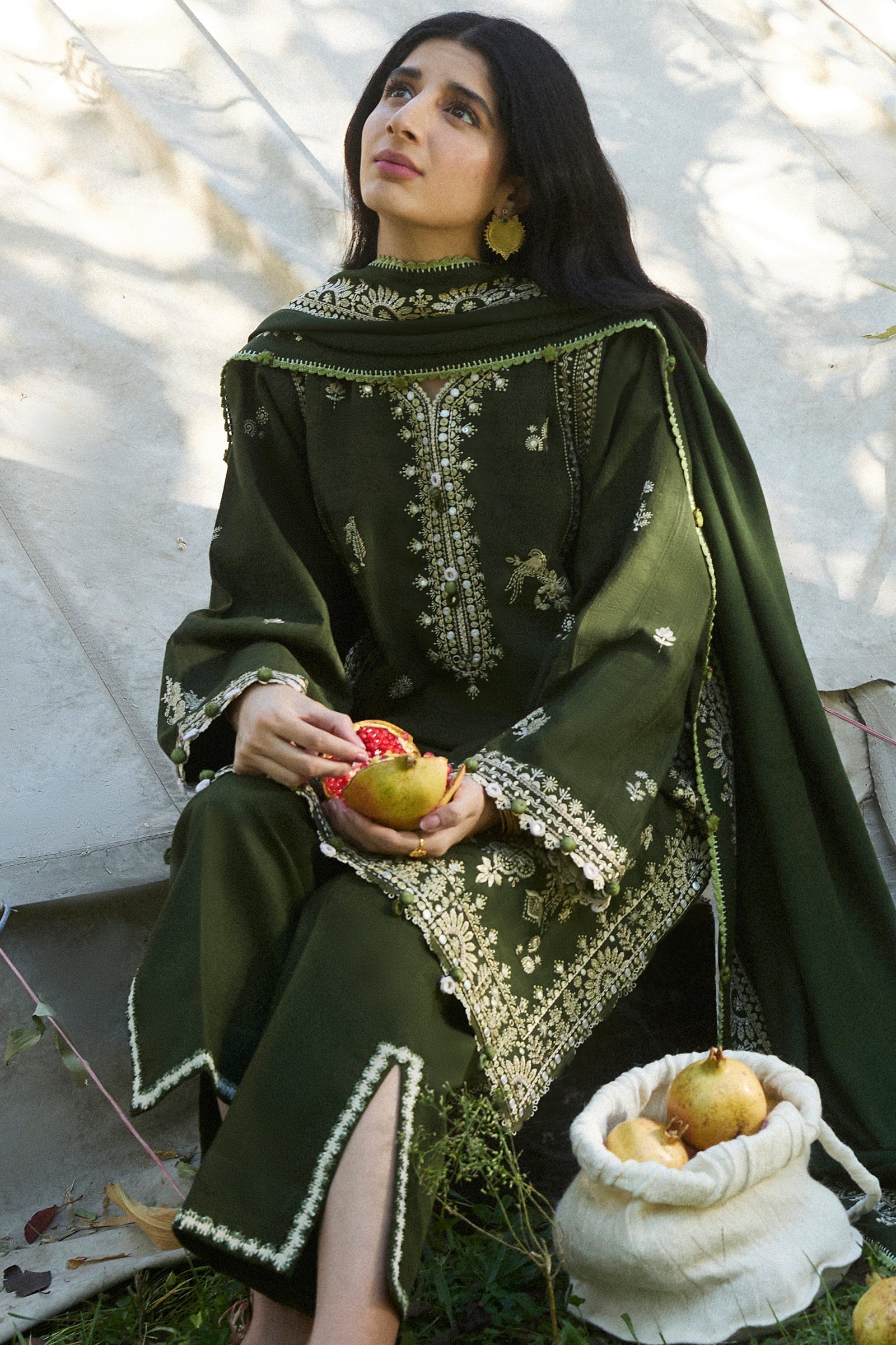 Zaha | Winter 2024 |  SABAAZ (ZW24-01) - Rang-e-Khaas