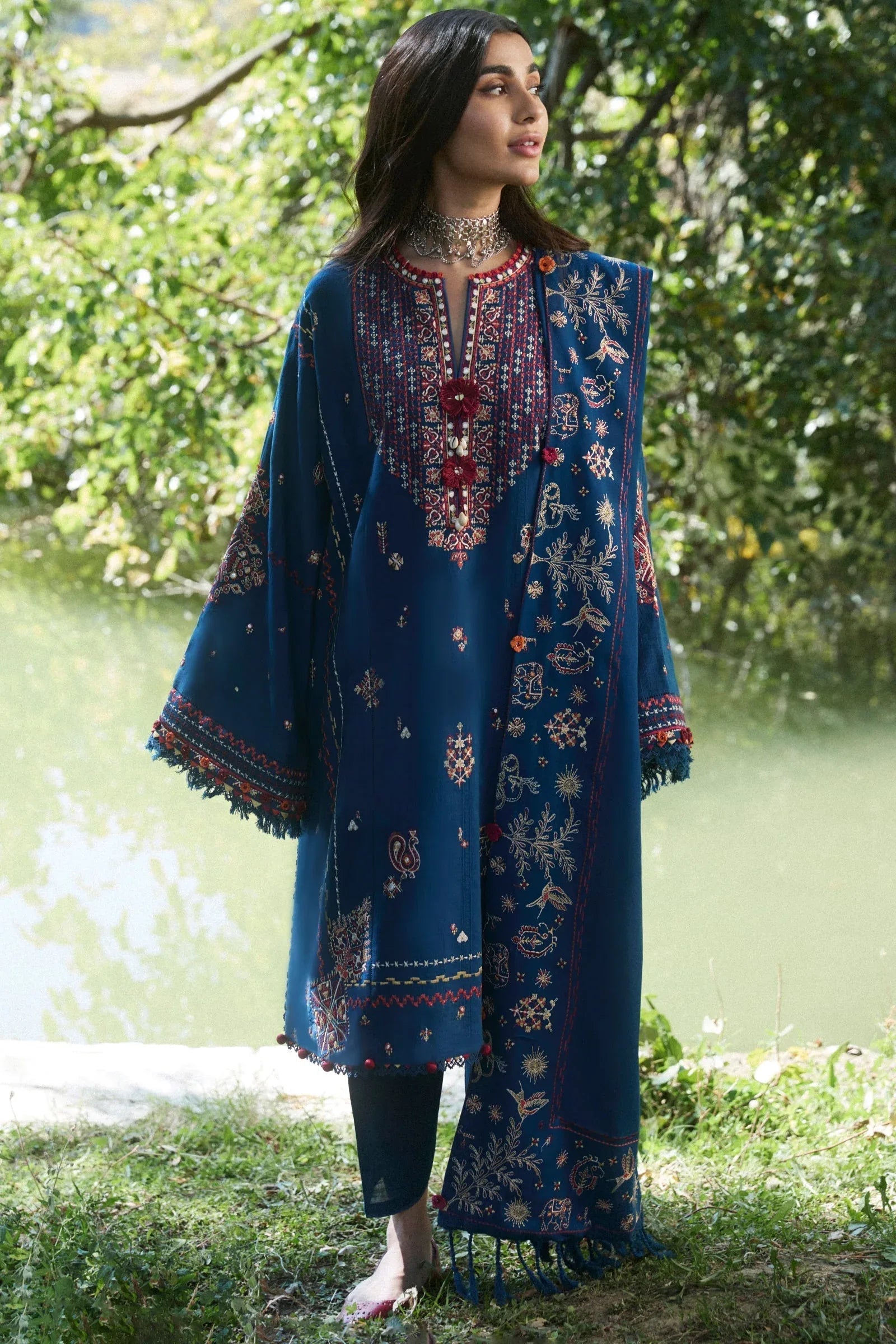 Zaha | Winter 2024 |  ZARMINA (ZW24-15) - Rang-e-Khaas