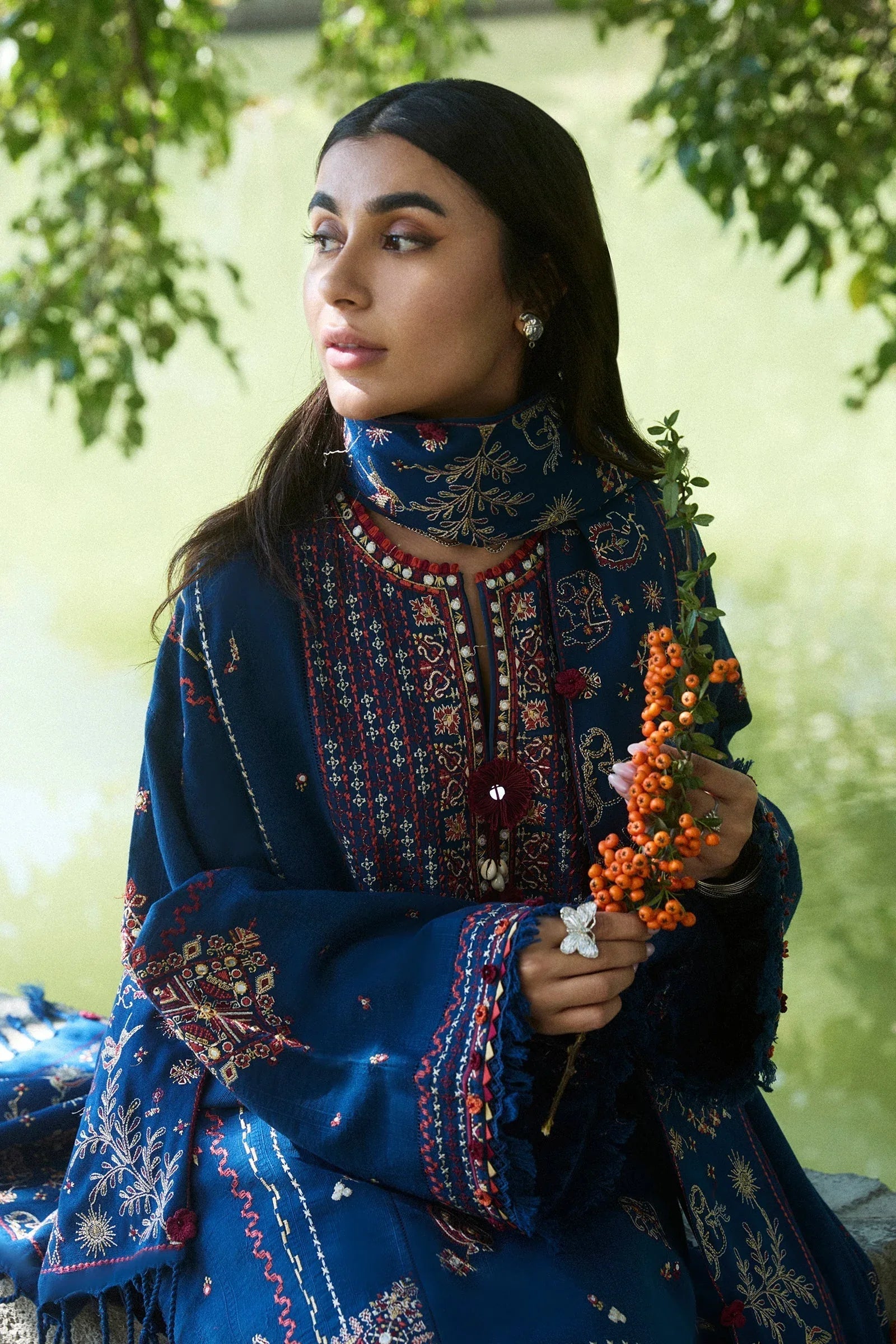 Zaha | Winter 2024 |  ZARMINA (ZW24-15) - Rang-e-Khaas