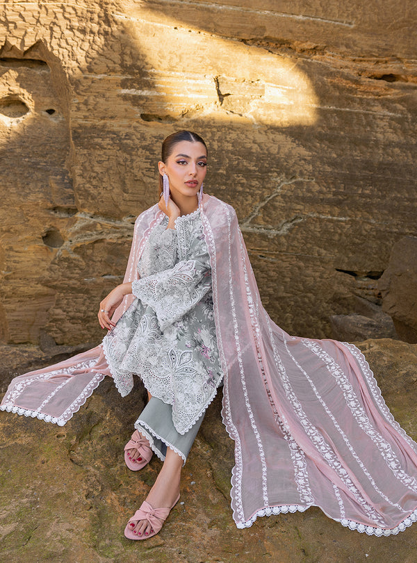 Zainab chottani | Luxury Chikankari 24 | LANA - 10A