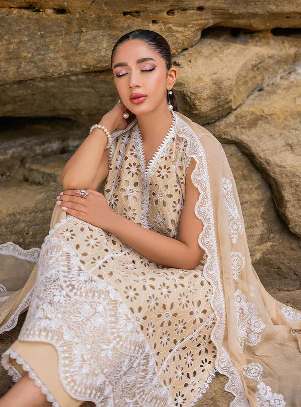 Zainab chottani | Luxury Chikankari 24 | MOTIA - 7B - Rang-e-Khaas