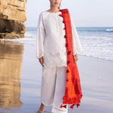Zainab chottani | Luxury Chikankari 24 | CHUNARI - 3A