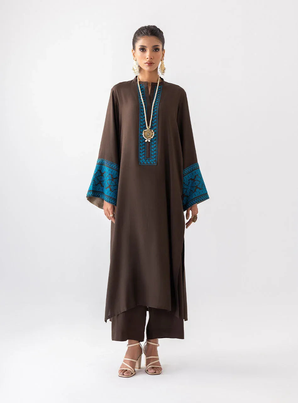 Zainab Chottani | Aara Casual Pret | Dark Chrome - Rang-e-Khaas
