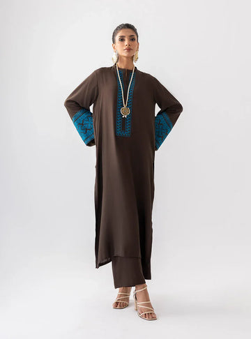 Zainab Chottani | Aara Casual Pret | Dark Chrome - Rang-e-Khaas