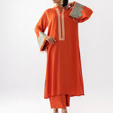 Zainab Chottani | Aara Casual Pret | Pumpkin Opal