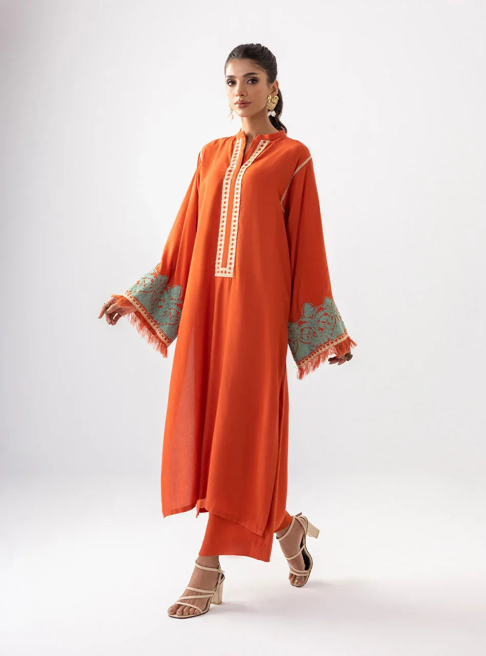 Zainab Chottani | Aara Casual Pret | Pumpkin Opal - Rang-e-Khaas