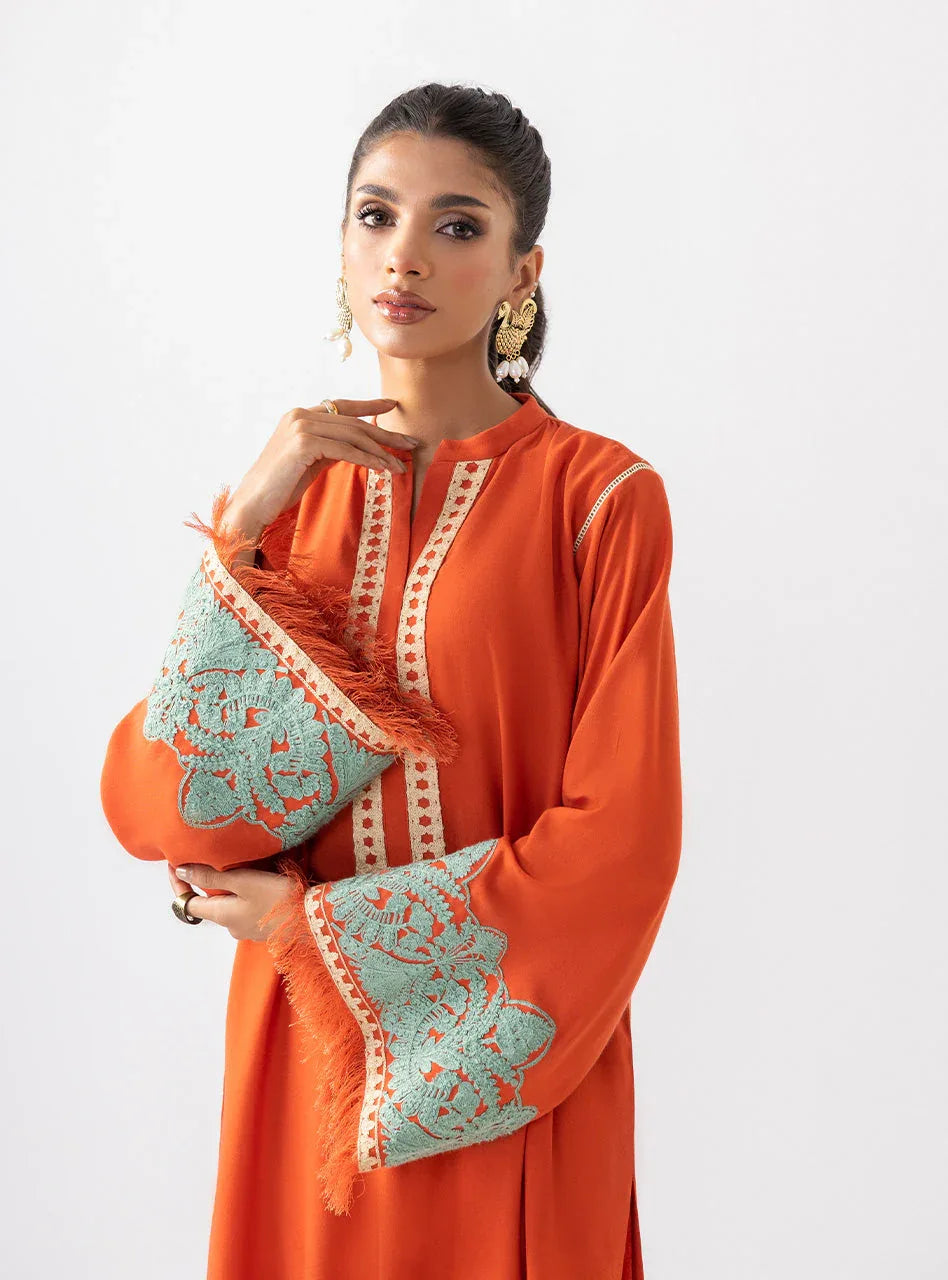 Zainab Chottani | Aara Casual Pret | Pumpkin Opal - Rang-e-Khaas