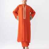 Zainab Chottani | Aara Casual Pret | Pumpkin Opal