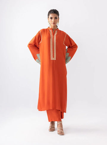 Zainab Chottani | Aara Casual Pret | Pumpkin Opal - Rang-e-Khaas