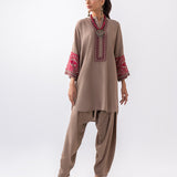 Zainab Chottani | Aara Casual Pret |  Sandy Beige