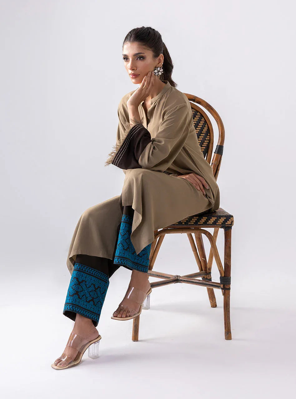 Zainab Chottani | Aara Casual Pret |  Rusty Rave - Rang-e-Khaas