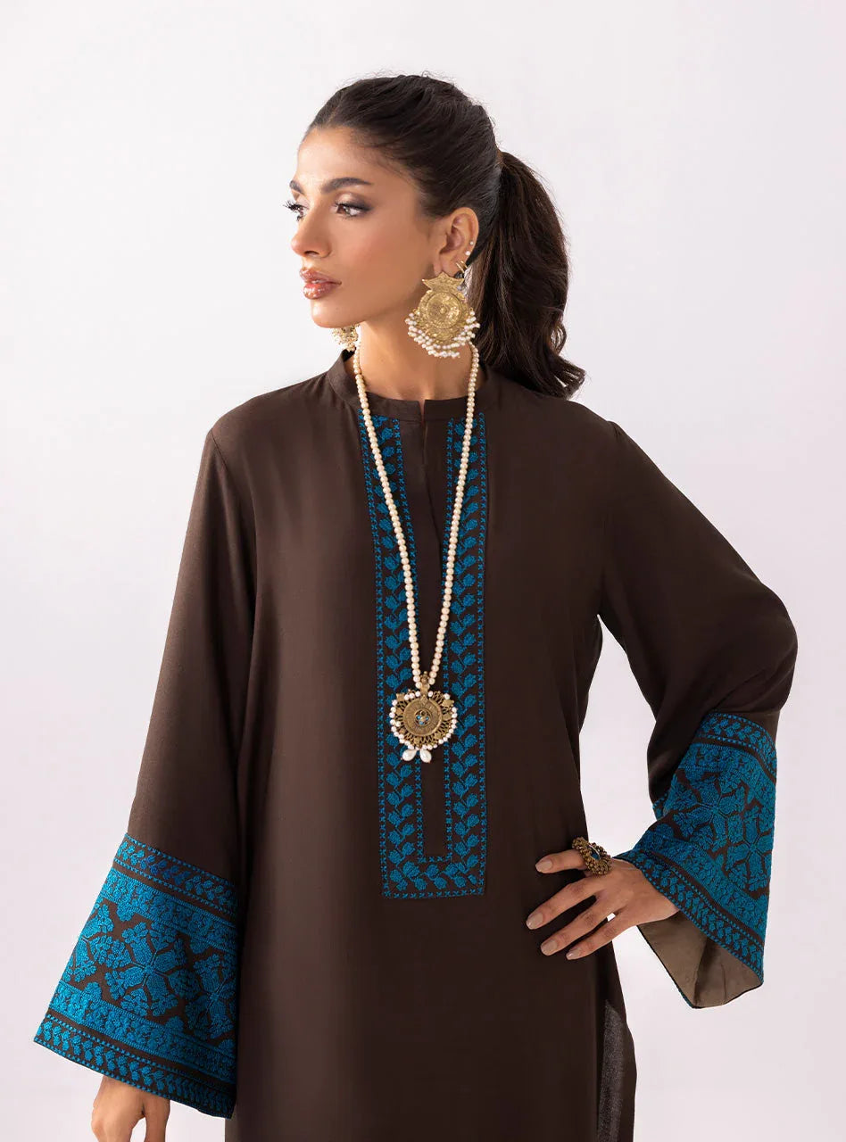 Zainab Chottani | Aara Casual Pret | Dark Chrome - Rang-e-Khaas