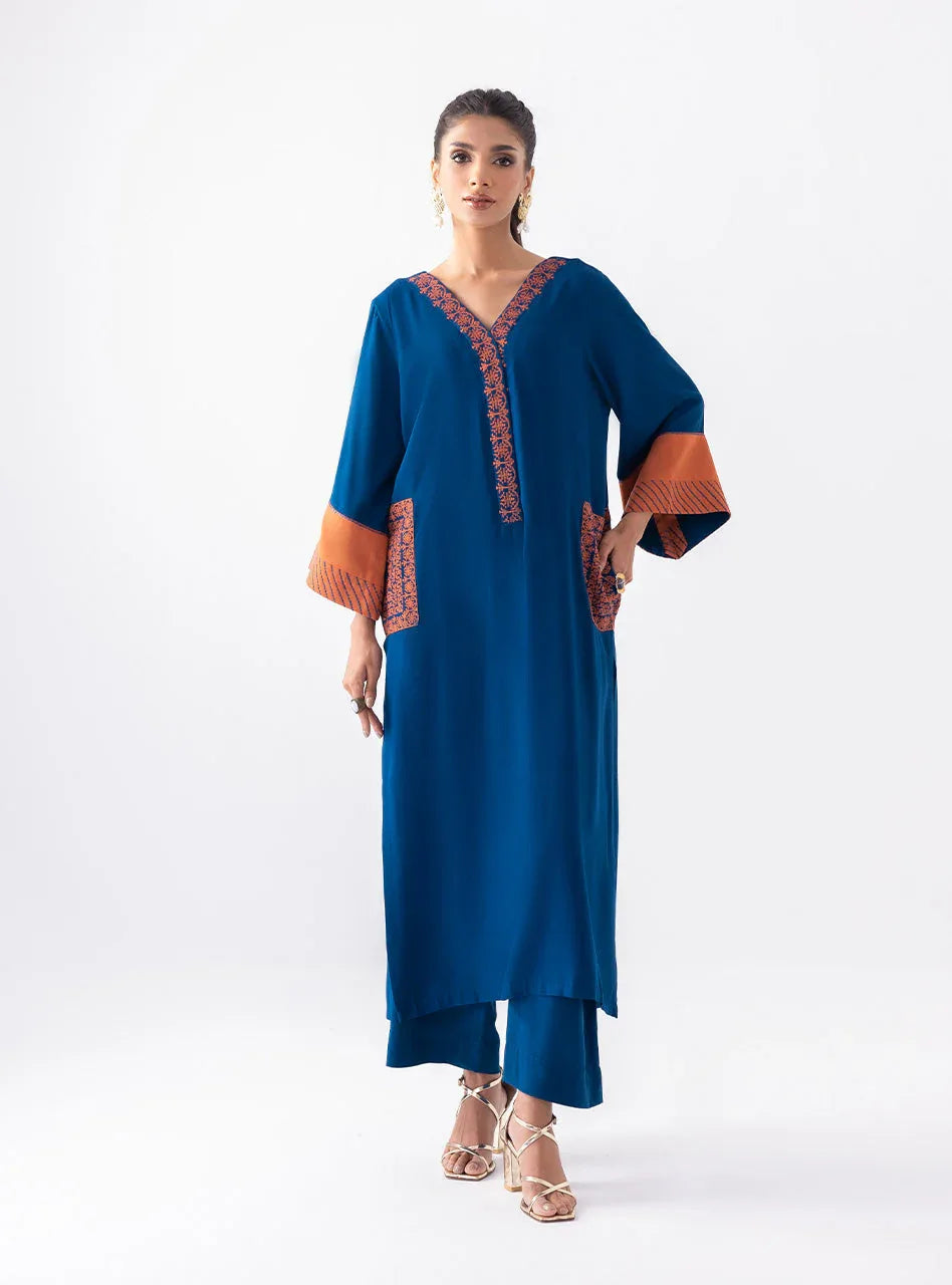 Zainab Chottani | Aara Casual Pret |  Electric Sapphire - Rang-e-Khaas