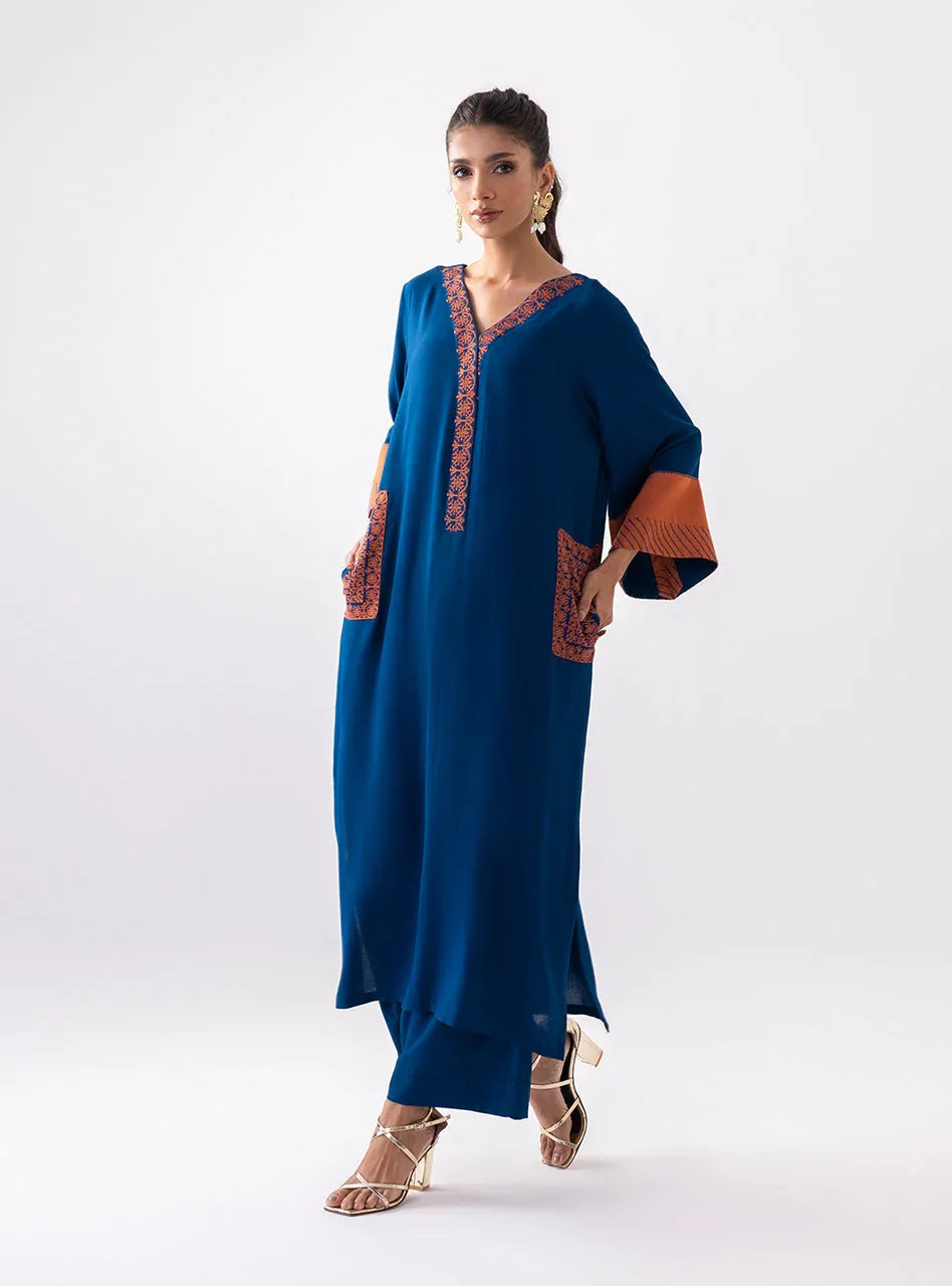 Zainab Chottani | Aara Casual Pret |  Electric Sapphire - Rang-e-Khaas