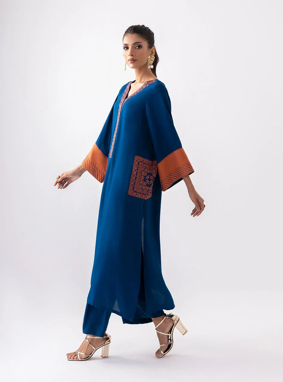 Zainab Chottani | Aara Casual Pret |  Electric Sapphire - Rang-e-Khaas