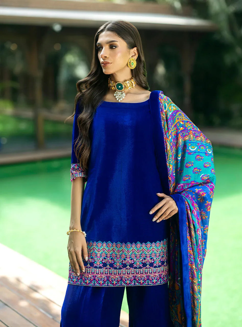 Zainab Chottani | Makhmal Luxe Pret | Marjan - Rang-e-Khaas