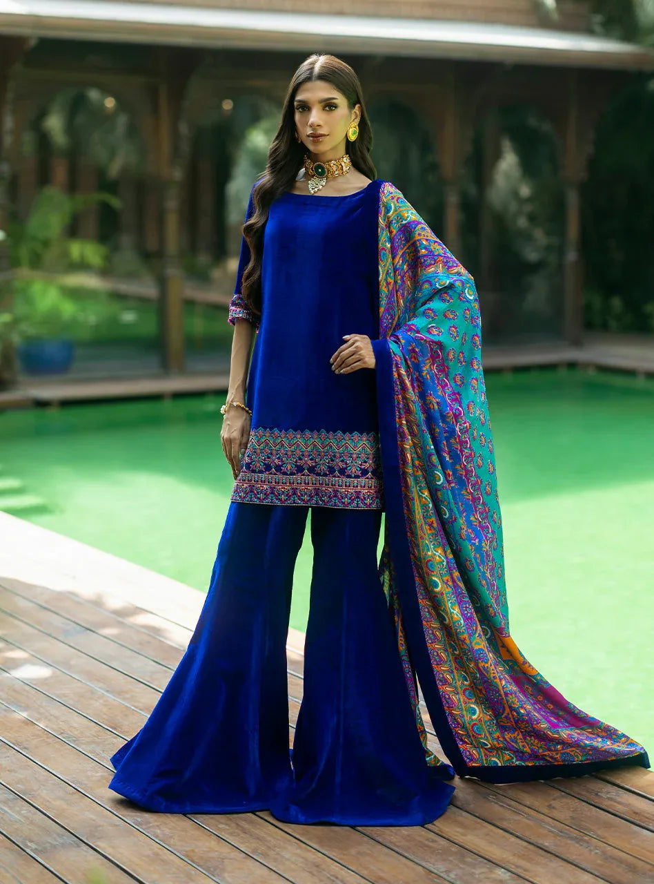 Zainab Chottani | Makhmal Luxe Pret | Marjan - Rang-e-Khaas