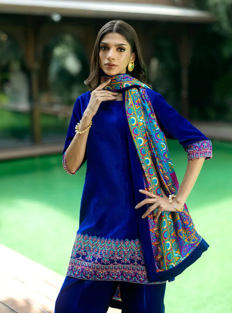 Zainab Chottani | Makhmal Luxe Pret | Marjan - Rang-e-Khaas