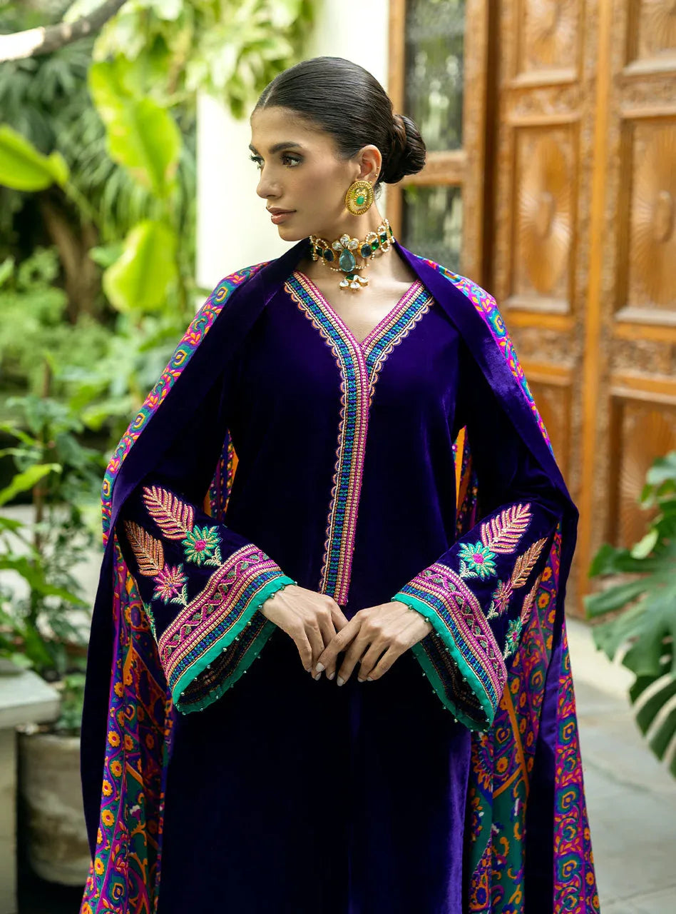Zainab Chottani | Makhmal Luxe Pret | Rangin - Rang-e-Khaas