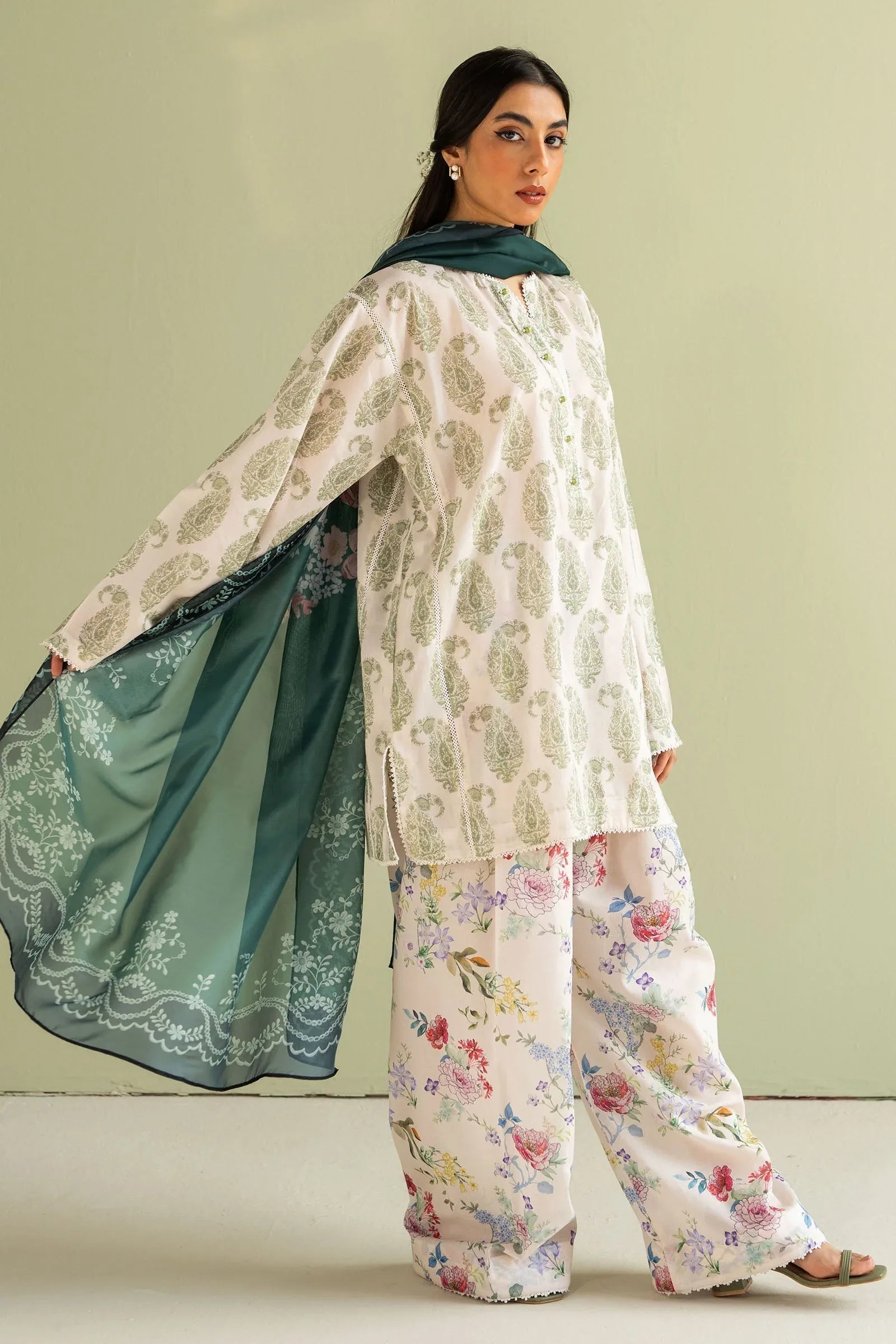Zara Shahjahan | Coco Prints 25 | Paisley-6B - Rang-e-Khaas