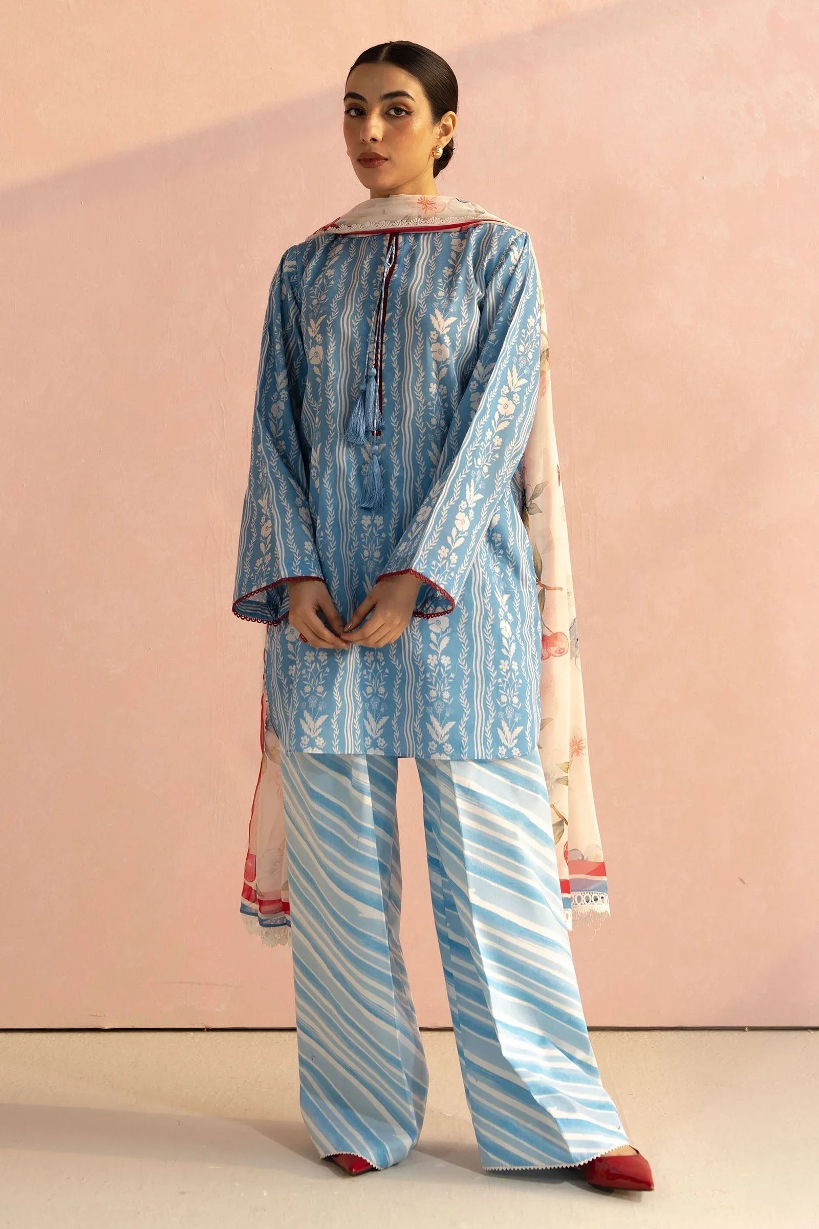 Zara Shahjahan | Coco Prints 25 | Ruby-9B - Rang-e-Khaas