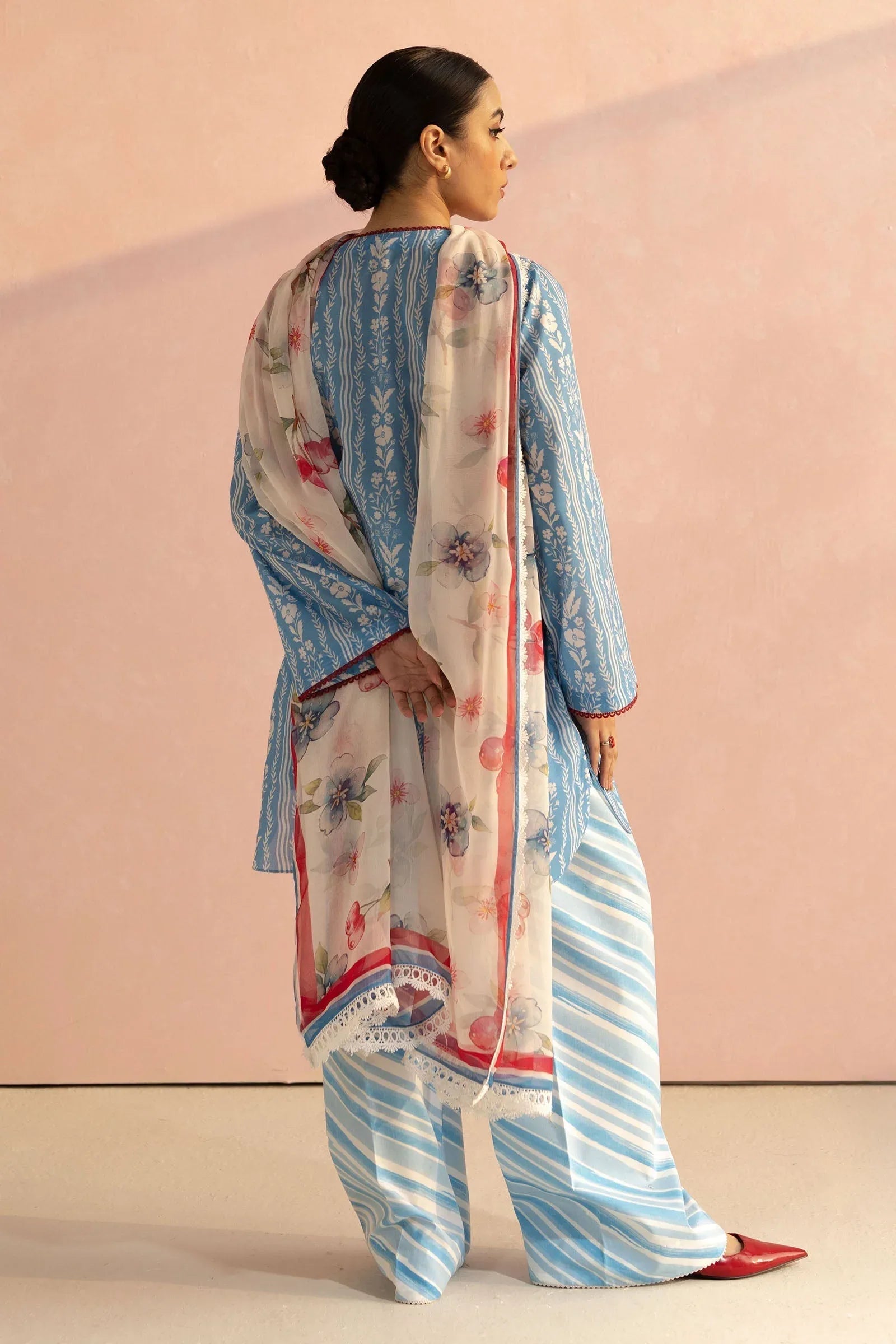 Zara Shahjahan | Coco Prints 25 | Ruby-9B - Rang-e-Khaas