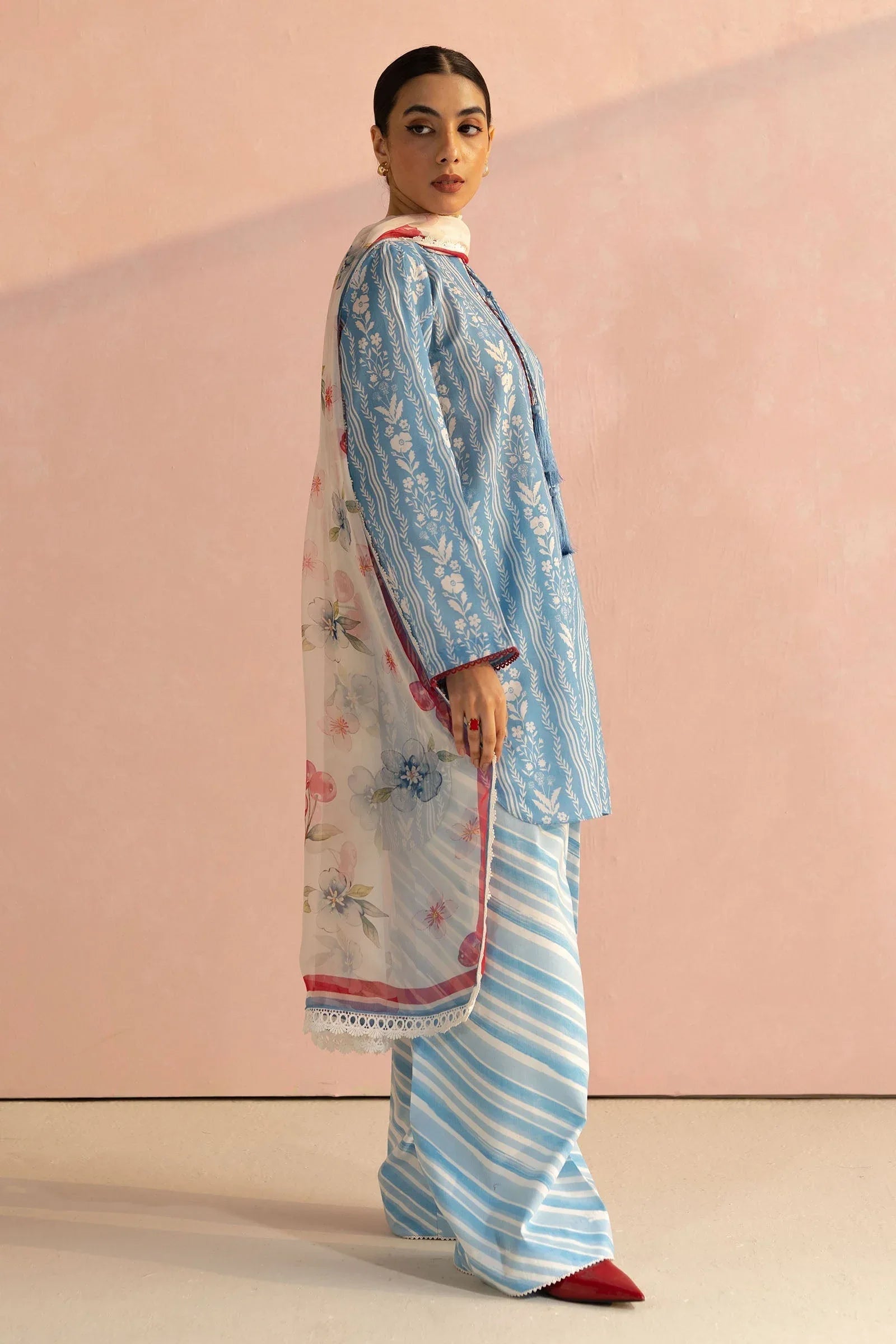 Zara Shahjahan | Coco Prints 25 | Ruby-9B - Rang-e-Khaas
