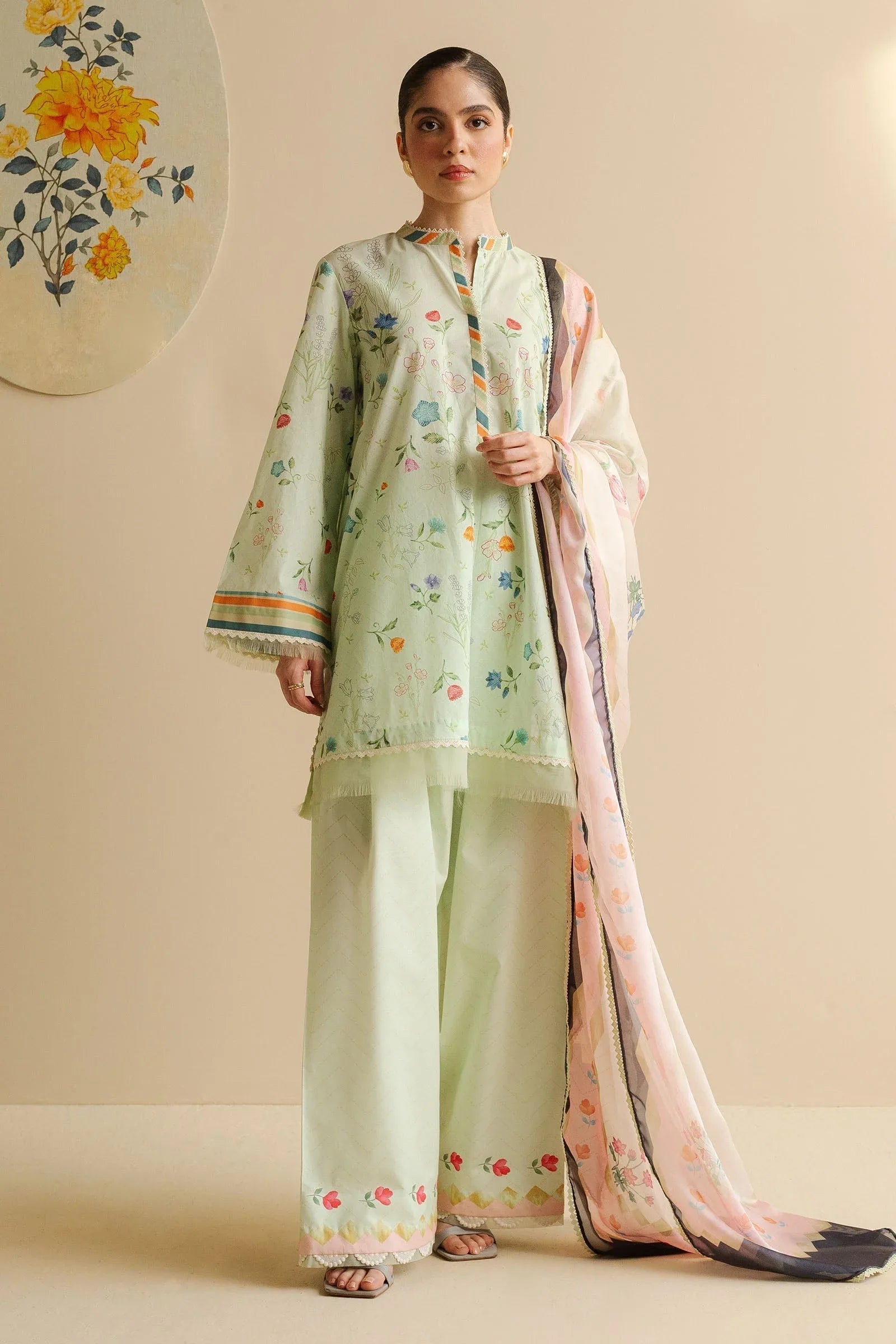 Zara Shahjahan | Coco Prints | Kaia-9A - Rang-e-Khaas