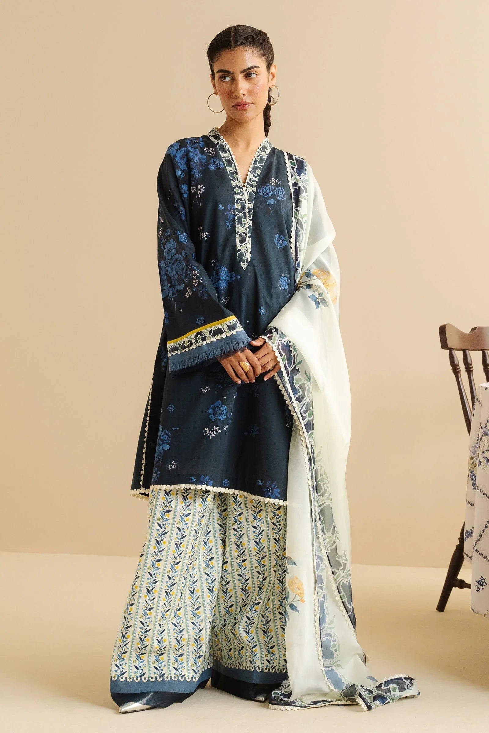Zara Shahjahan | Coco Prints | Leya-1B - Rang-e-Khaas