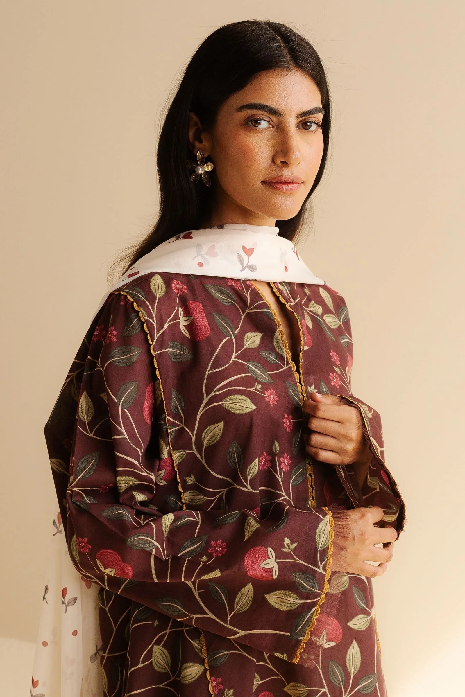 Zara Shahjahan | Coco Prints | Rey-7A - Rang-e-Khaas
