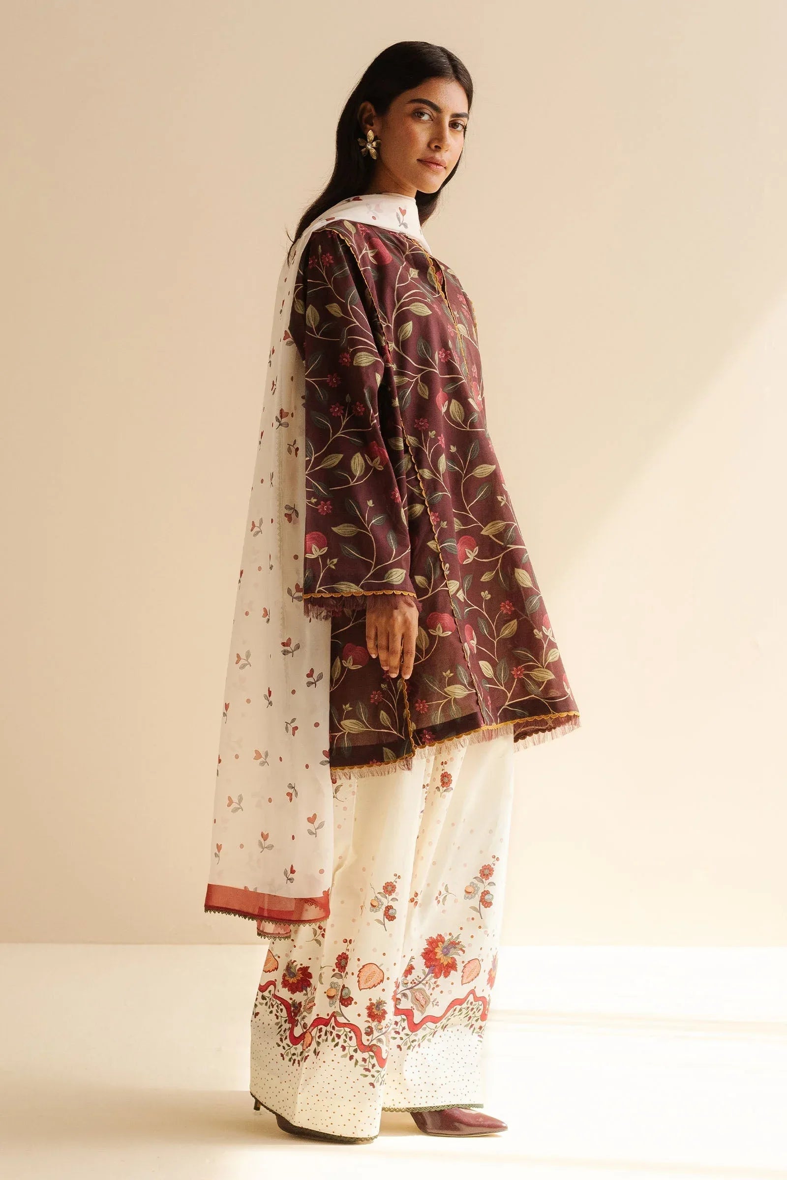 Zara Shahjahan | Coco Prints | Rey-7A - Rang-e-Khaas