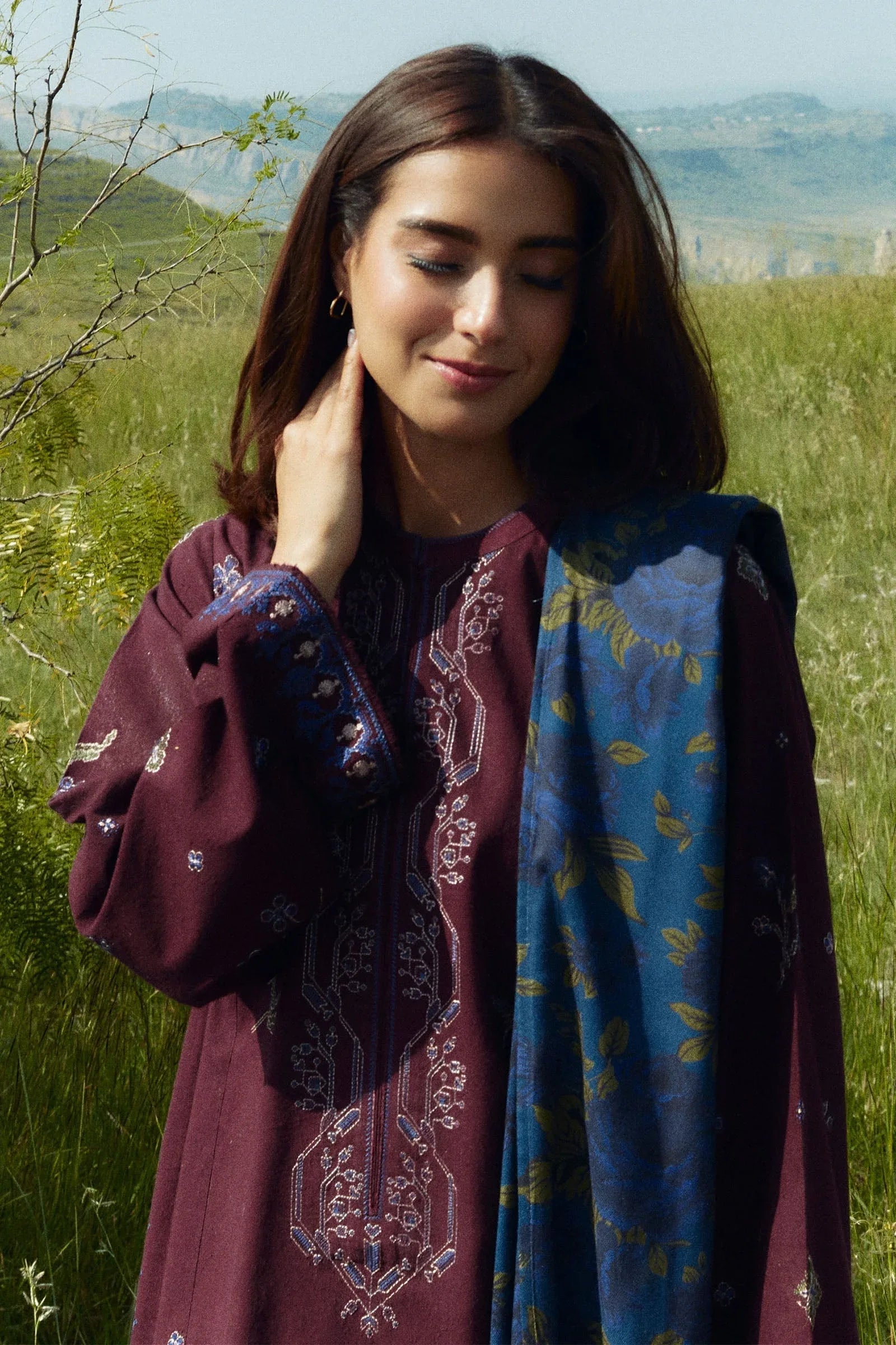 Zara Shahjahan | Coco Winter 24 | Amethyst-8A - Rang-e-Khaas