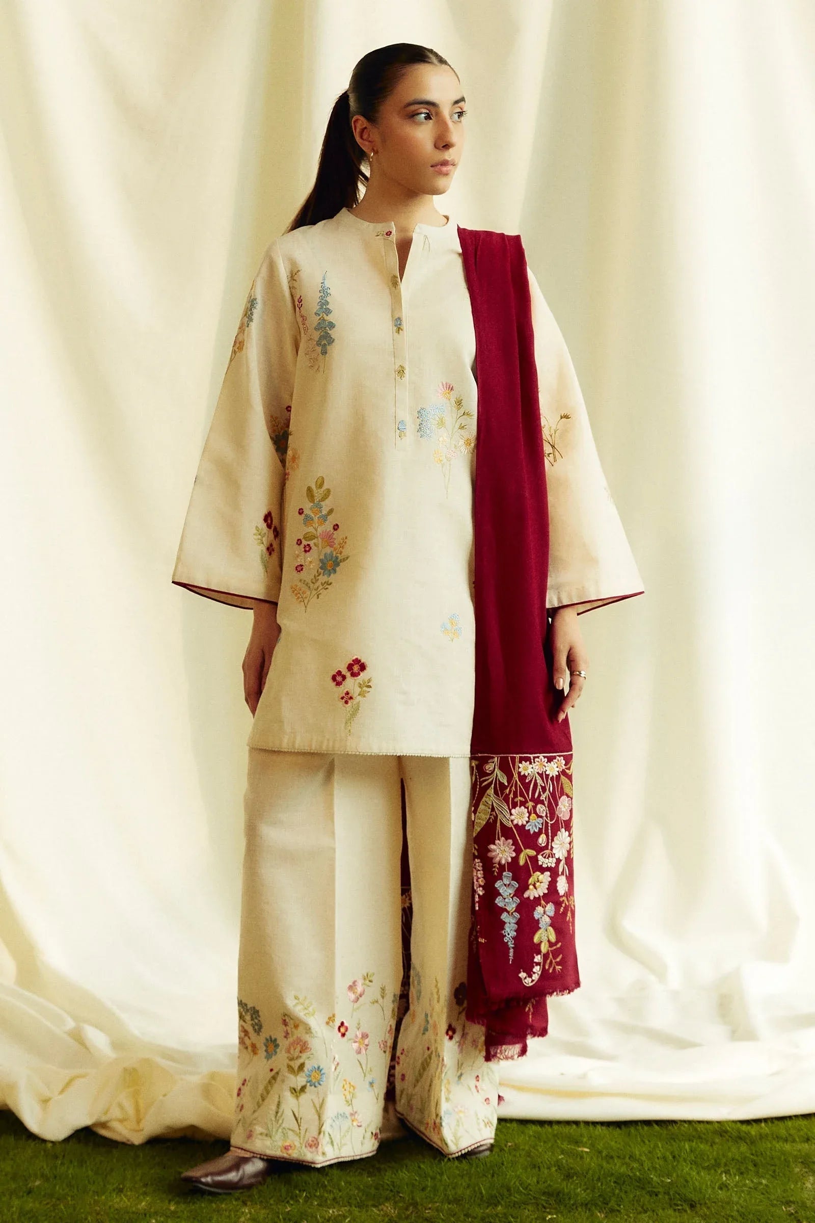 Zara Shahjahan | Coco Winter 24 | Citrine-2B - Rang-e-Khaas
