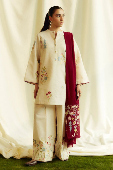 Zara Shahjahan | Coco Winter 24 | Citrine-2B - Rang-e-Khaas