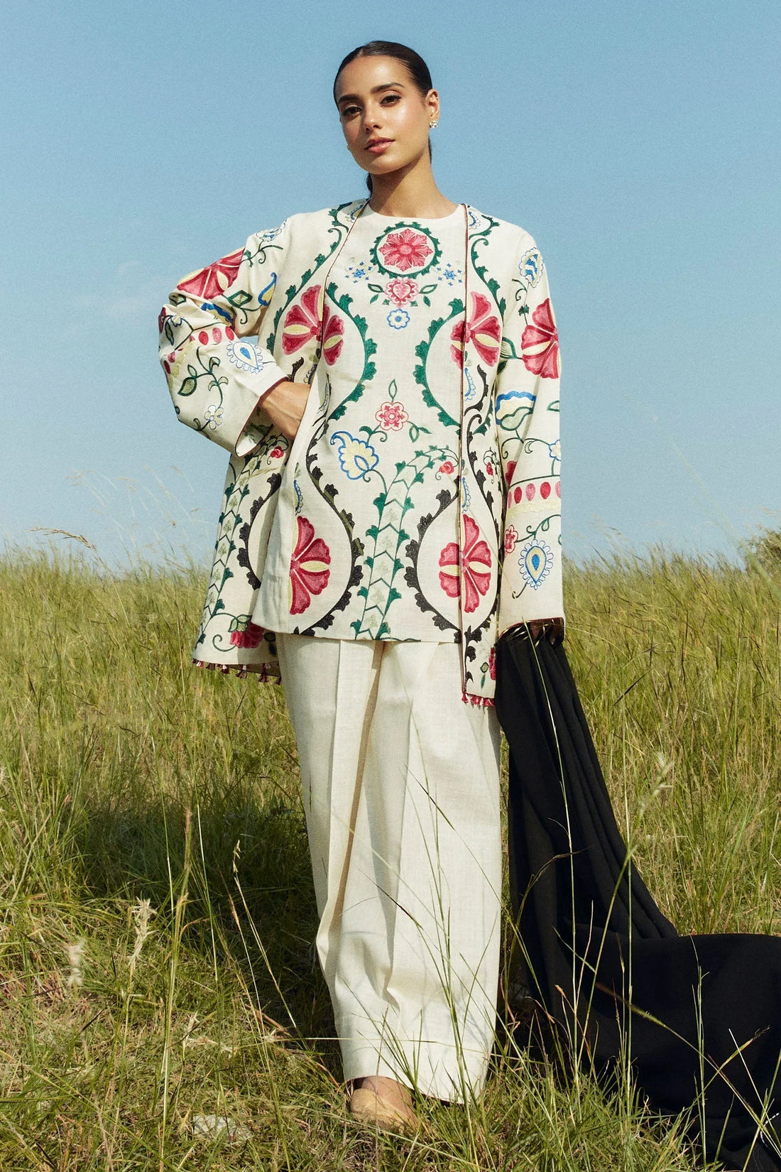 Zara Shahjahan | Coco Winter 24 | Moonstone-1A - Rang-e-Khaas