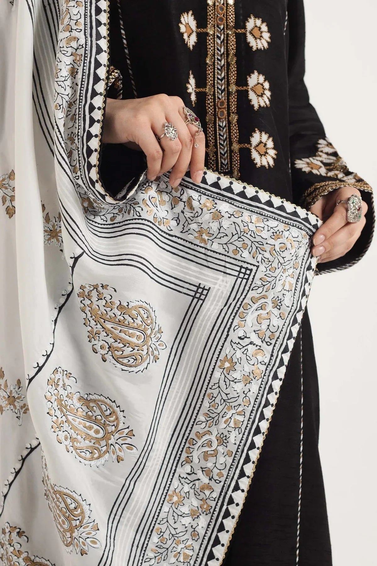 Zara Shahjahan | Handcrafted Suits | ZHC-048 - Rang-e-Khaas