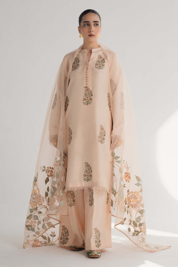 Zara Shahjahan | Handcrafted Suits | ZHC-049 - Rang-e-Khaas