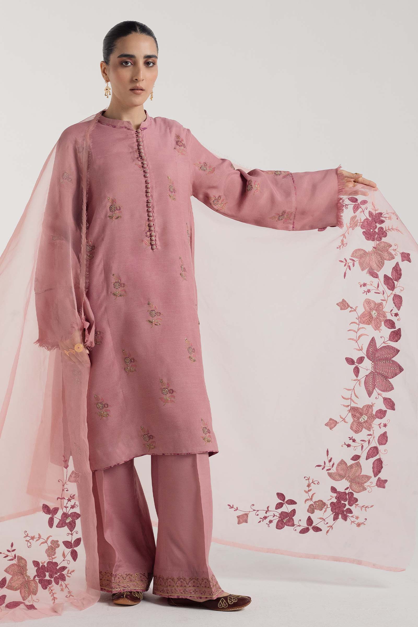 Zara Shahjahan | Handcrafted Suits | ZHC-050 - Rang-e-Khaas