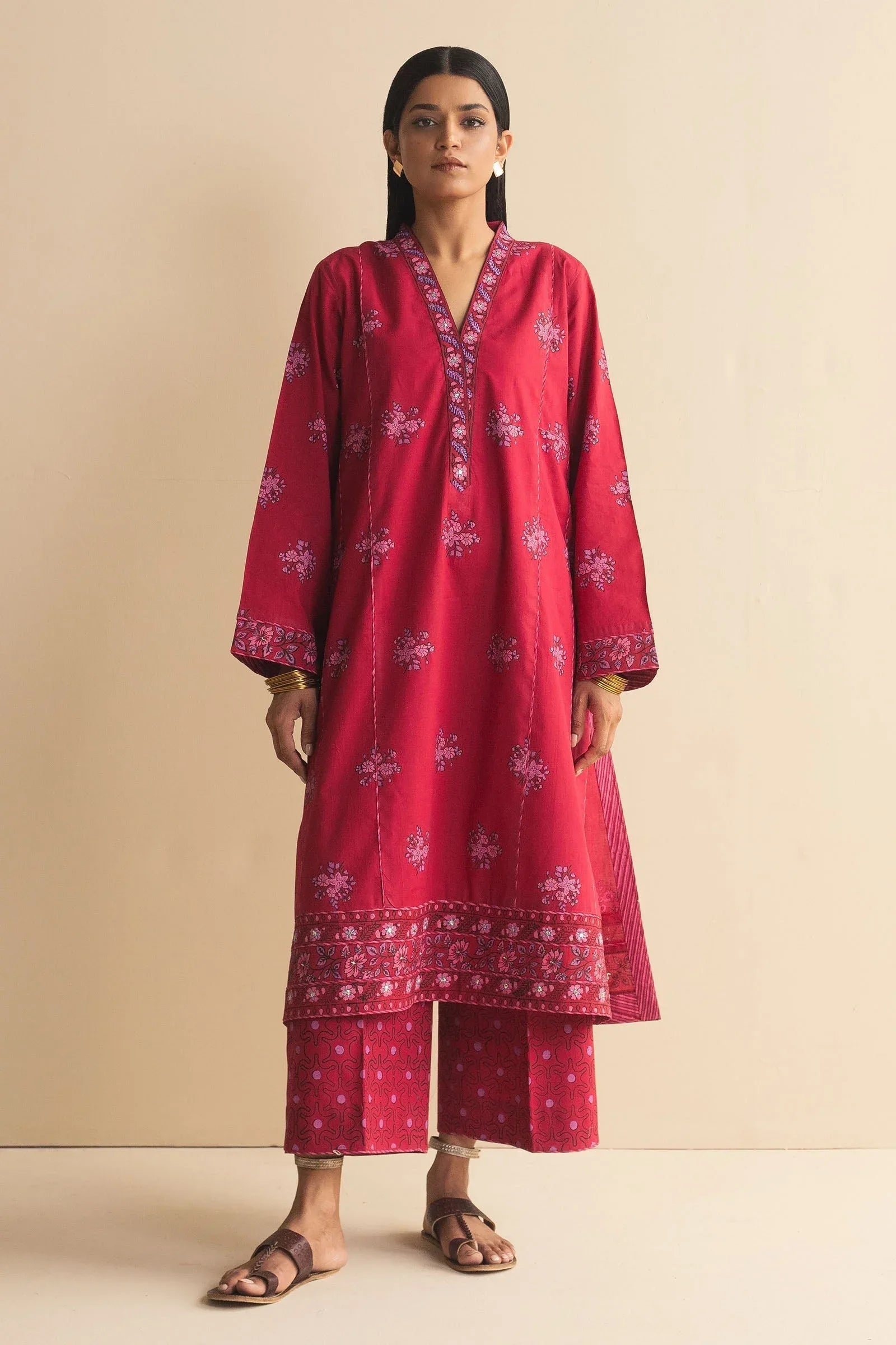 Zara Shahjahan | Handcrafted Suits | ZHC-058 - Rang-e-Khaas
