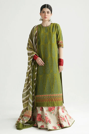 Zara Shahjahan | Luxury Lawn 24 | AAINA-8B - Rang-e-Khaas